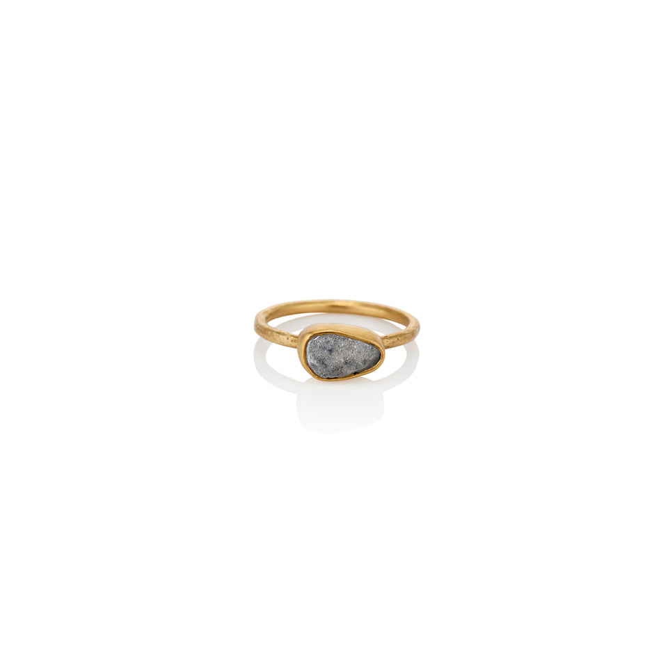 Sapphire Long Teardrop Ring